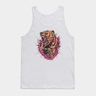 bear grizzly angry Tank Top